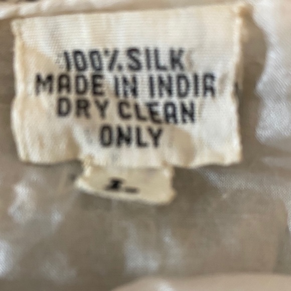 VTG 80s Silk Beaded Dress - Picture 9 of 10